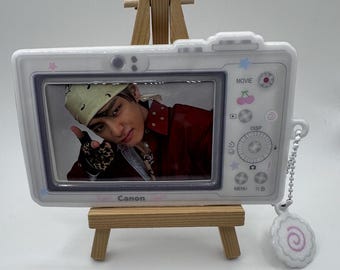 Y2K Digicam Inspired K-pop Photocard Holder| Concert Bag|Keychain|Bag Charms|Safety Locking Loop|Shelf Displays|Purse Charms| Digital Camera