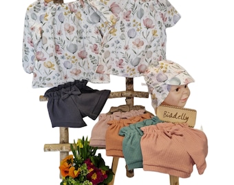 Frühlingsgefühle- Babyset aus Waffeljersey