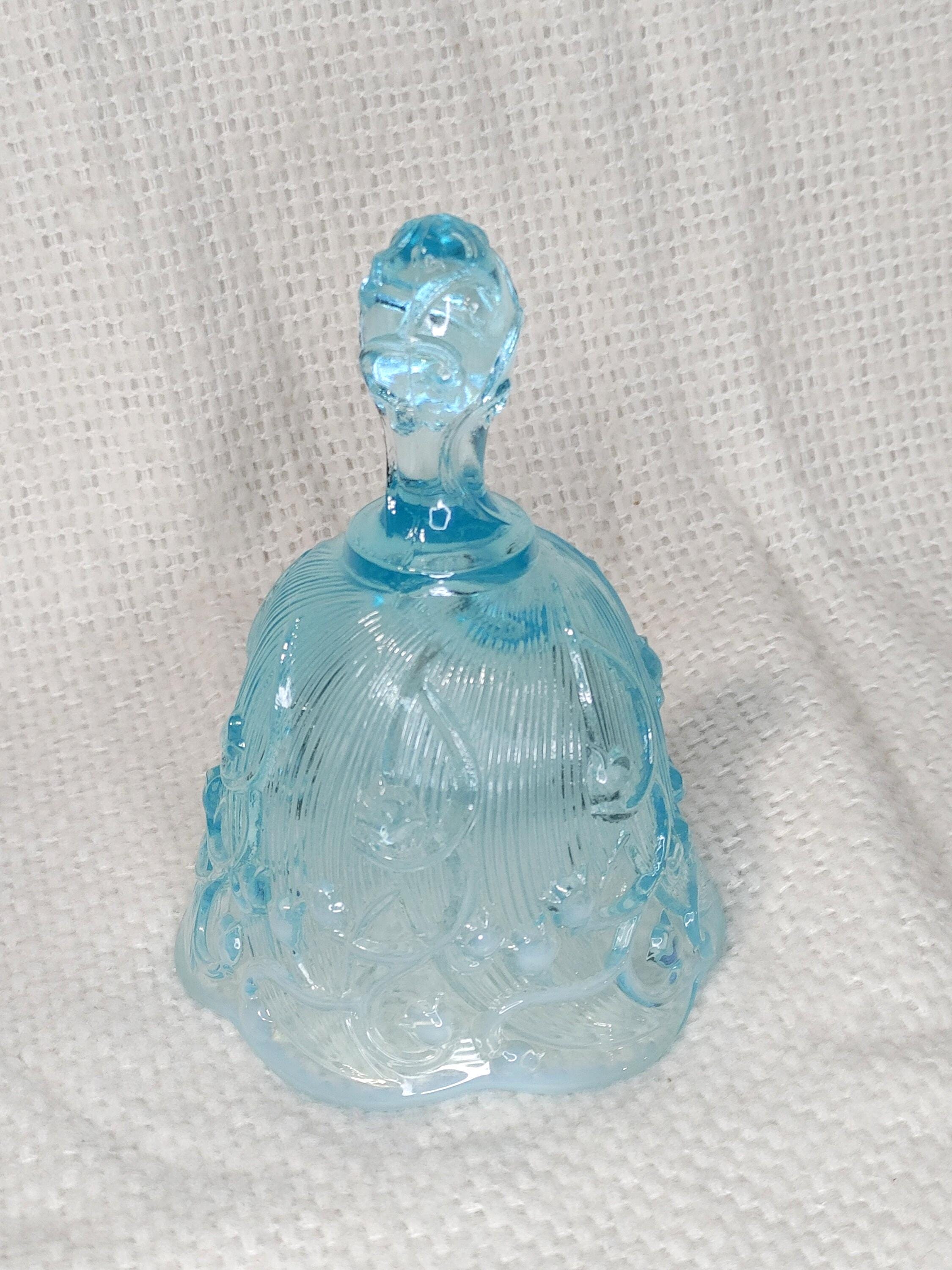 OLD FENTON　ブルー　オパールセント　ウランガラス　アートガラス フェントンブルーオパールセントガラスのスズランベル - Etsy 日本