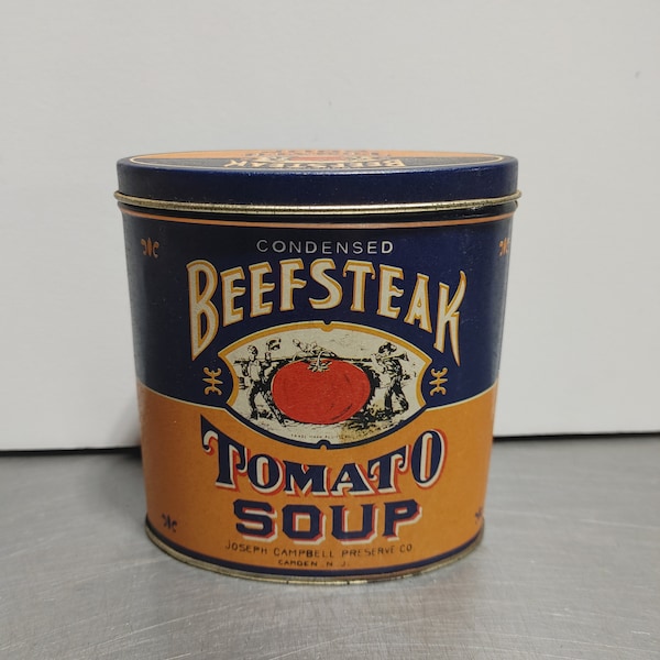 Campbells condensed beefsteak tomato soup tin