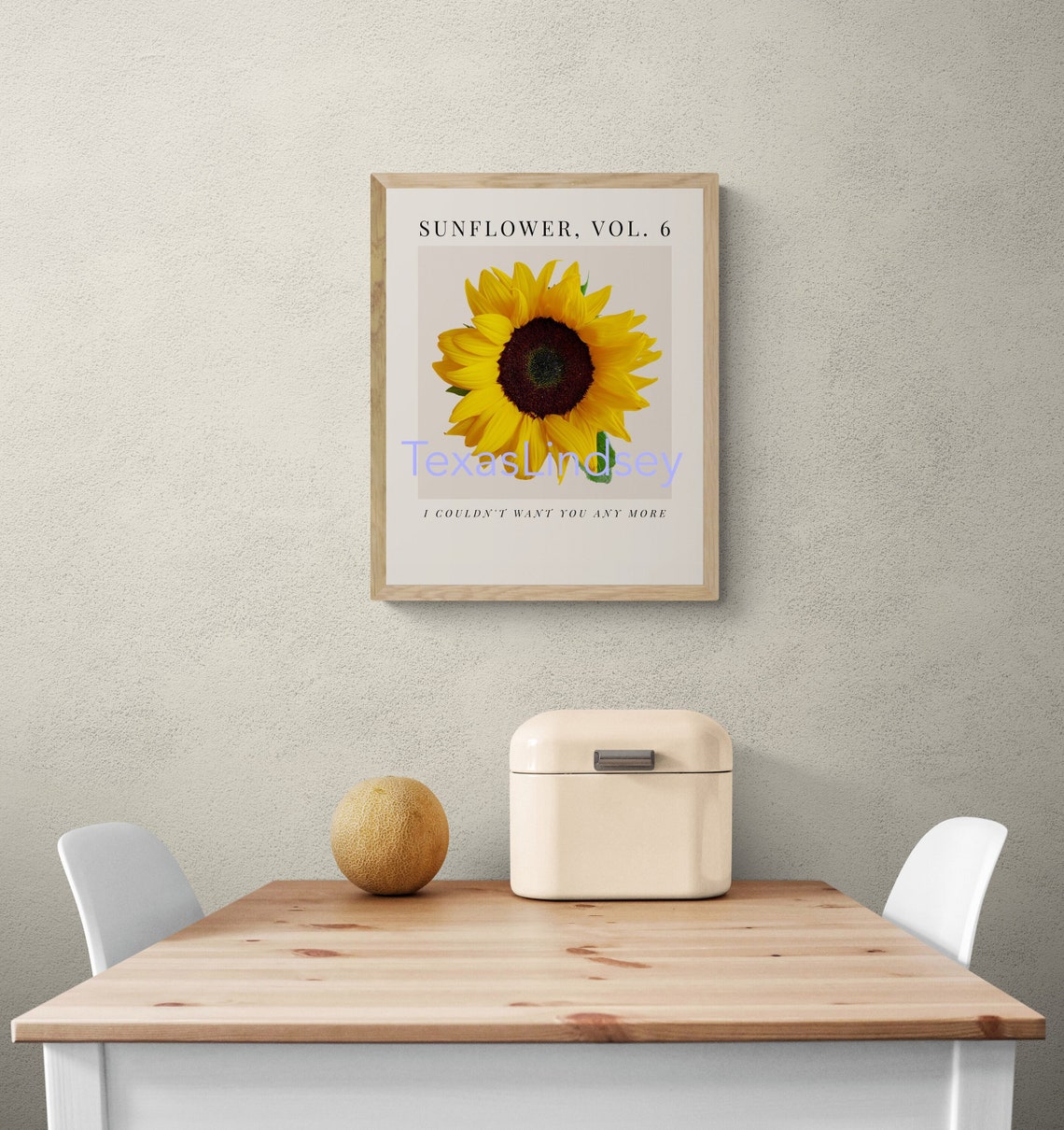Harry Styles Sunflower Vol. 6 Lyrics Sunflower Imagery Print Etsy