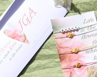 JGA SET | 5 + more: GOLDBLUMEN bracelets, bride