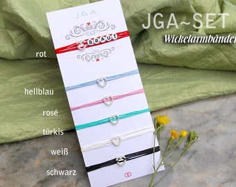 SET: JGA Armbänder | 6 + mehr | für Braut und Team