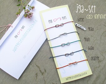 JGA Set 5 + More | Leather bracelets INFINITY, bride