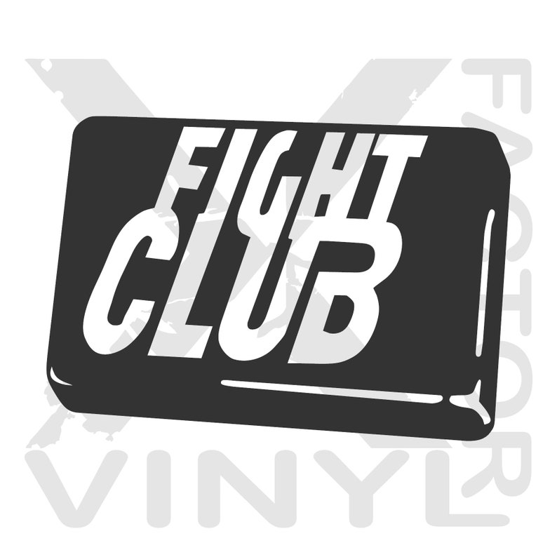 Fight Club Dicut Vinyl Decal Soap 14 Colors Available With Etsy