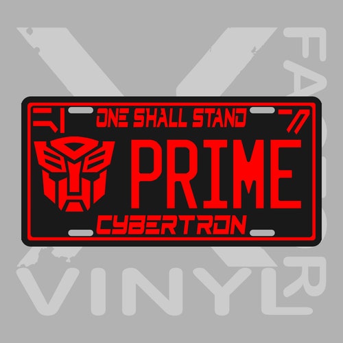 Transformers Decepticons Megatron Prime Metal License Plate. Etsy