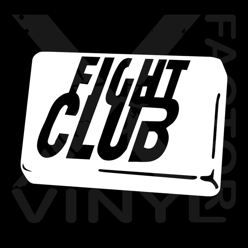 Fight Club Dicut Vinyl Decal Soap 14 Colors Available With - Etsy