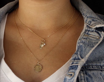 I Love You Spinner Necklace - Message Necklace, Spinner Pendant, Love You Gifts, Trendy Jewelry, Dainty Necklace, Bridesmaid Gifts