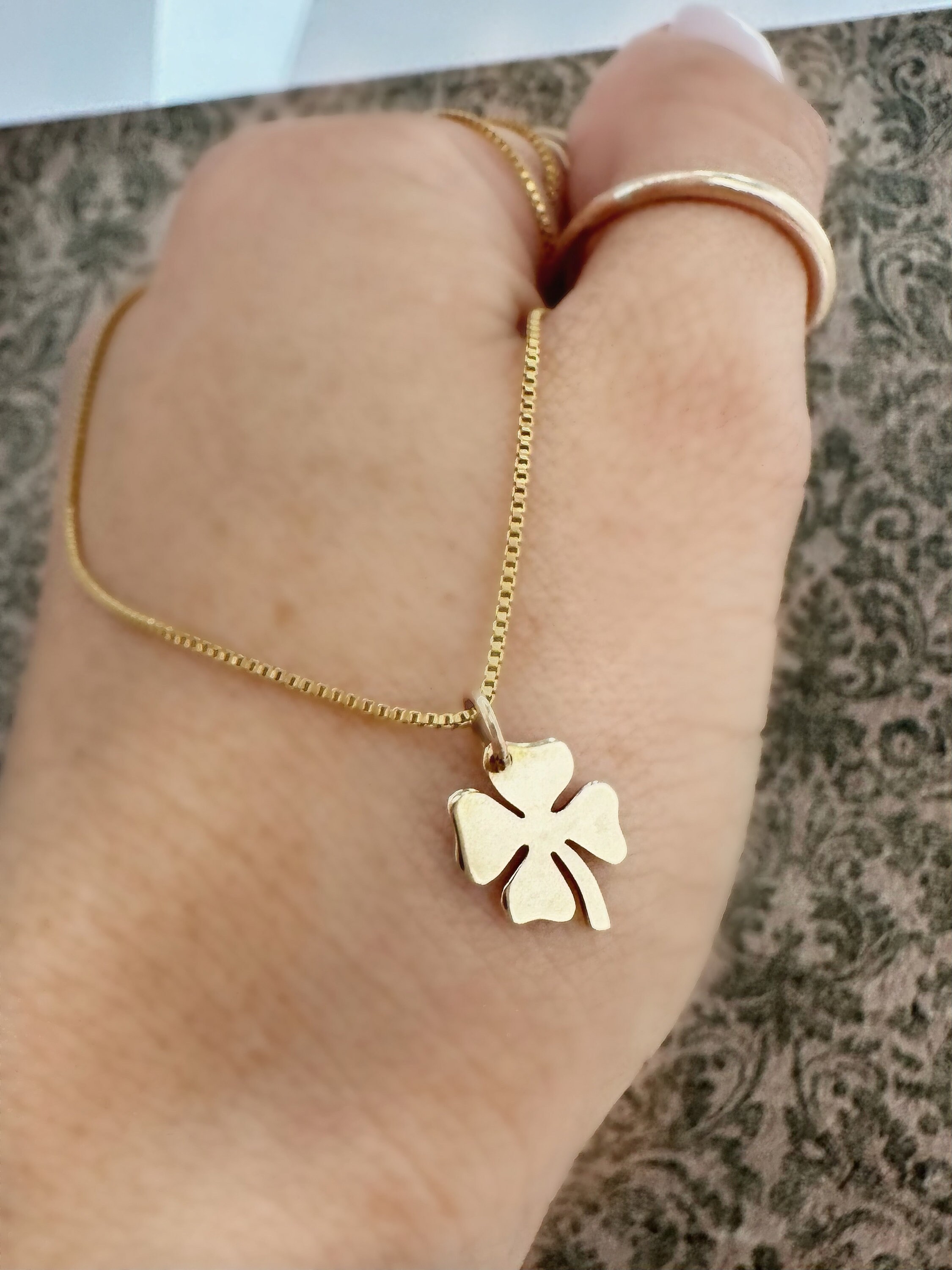 【STONEHENgE】Silver Material Cubic Clover Necklace SC24D43P Silver Four Leaf Clover Necklace - Etsy