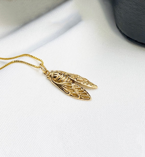 Ciondolo Cicada Ottone Vintage Epoca Repubblicana - Foto 11