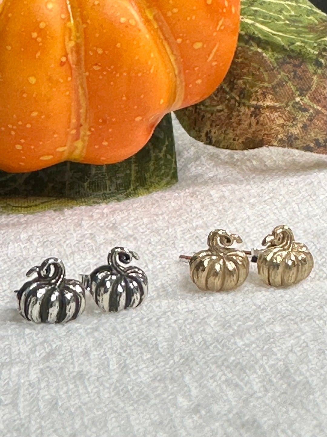 FOREVER QUEEN Sterling Silver Skull Pumpkin Charm - Halloween Jewelry Gift