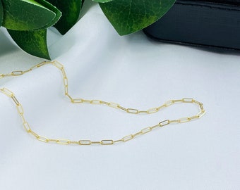 Link Choker - Gold Paperclip Necklace - 14K Gold Filled Designer Layering Necklace, Gold Rectangle Chain, Trending Jewelry, Links Necklace