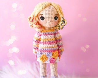 Crochet pattern Enid/ friend of wednesday/ pattern PDF english/ doll Enid amigurumi