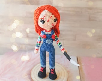 crochet pattern horror girl/ doll amigurumi/ doll halloween