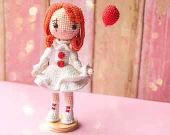 Crochet pattern Penny/ it girl/ doll Halloween amigurumi/ penny amigurumi
