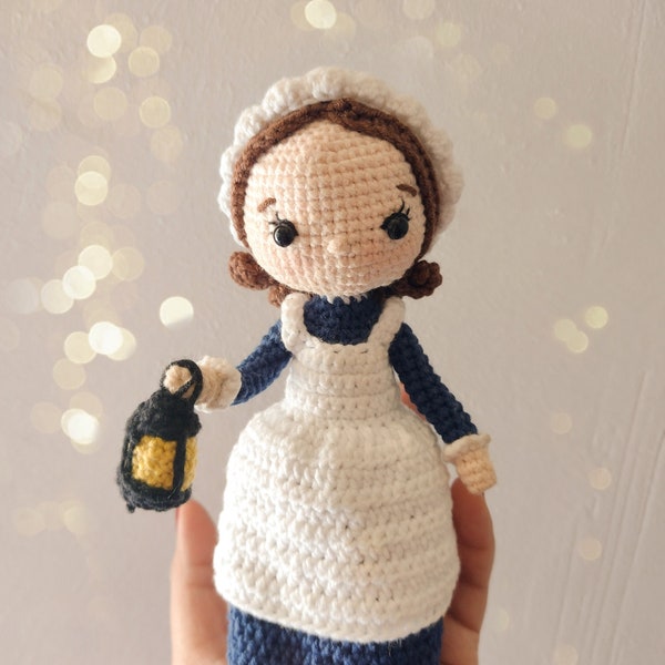 crochet pattern Florence / nurse doll / doll amigurumi /first nurse / english, spanish and portuguese