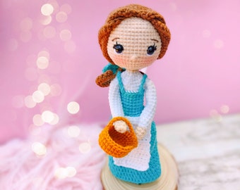 crochet pattern belle/ princess amigurumi / doll amigurumi pattern