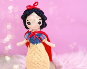 Crochet pattern Nieves/ muñeca nieves amigurumi/ princesa amigurumi/ PDF patrón amigurumi