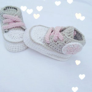 Crochet pattern, patrón en PDF de zapatillas para bebés a crochet, ganchillo, botines de bebe, tutorial paso a paso de 0 a 9 meses