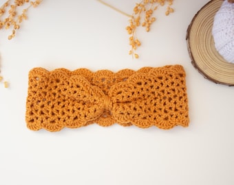 Crochet PATTERN headband baby and toddler. PDF English and spanish, instant download