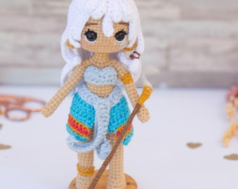 Kida crochet amigurumi pattern, princess amigurumi crochet pattern