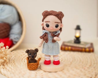 Dorothy and Toto crochet pattern amigurumi