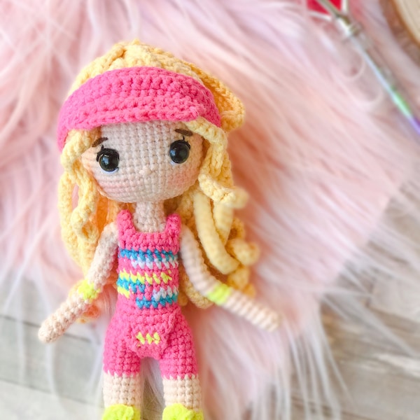 Skater doll amigurumi/ Barbie doll amigurumi/ amigurumi pattern