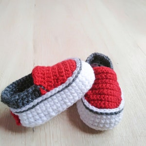 crochet PATTERN, baby sneakers crochet, baby shoes crochet, booties baby, newborn sneakers