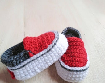 crochet PATTERN, baby sneakers crochet, baby shoes crochet, booties baby, newborn sneakers