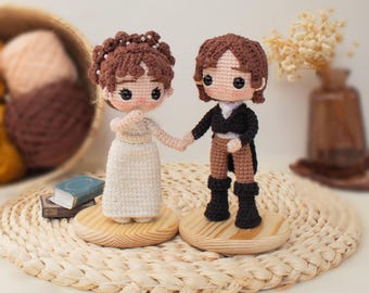 Elizabeth Bennet & Mr. Darcy Crochet Pattern PDF | Amigurumi Couple | Regency Doll Pattern