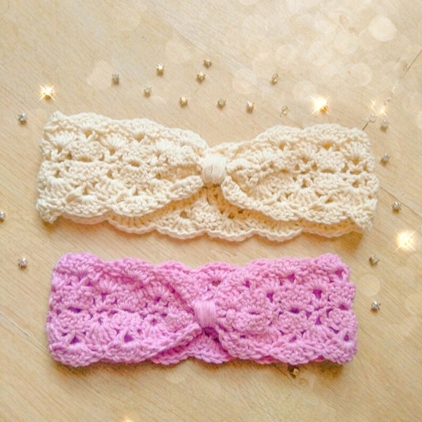 crochet pattern headband/ baby and toddler/ headband summer crochet/ baby headband/ headband girl/ headband woman/