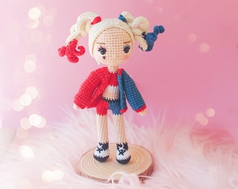 crochet pattern Harley / doll amigurumi / Harley amigurumi /doll harley