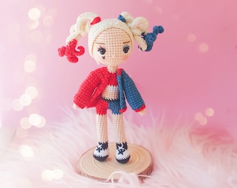 crochet pattern Harley / doll amigurumi / Harley amigurumi /doll harley