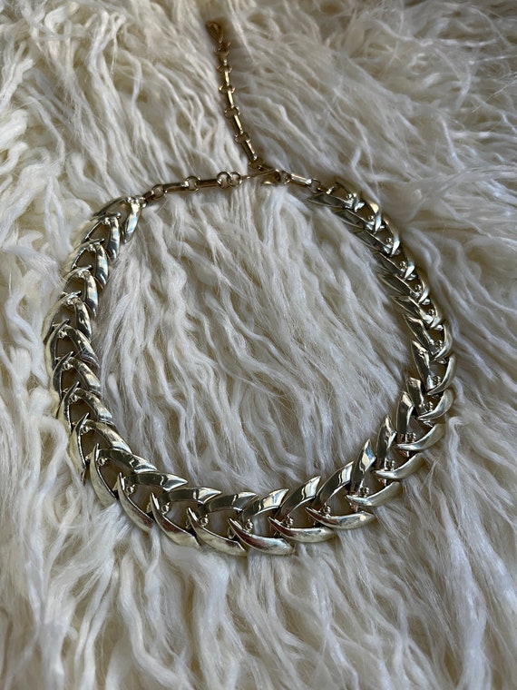 Vintage Coro Gold Tone Flexible Neckalce