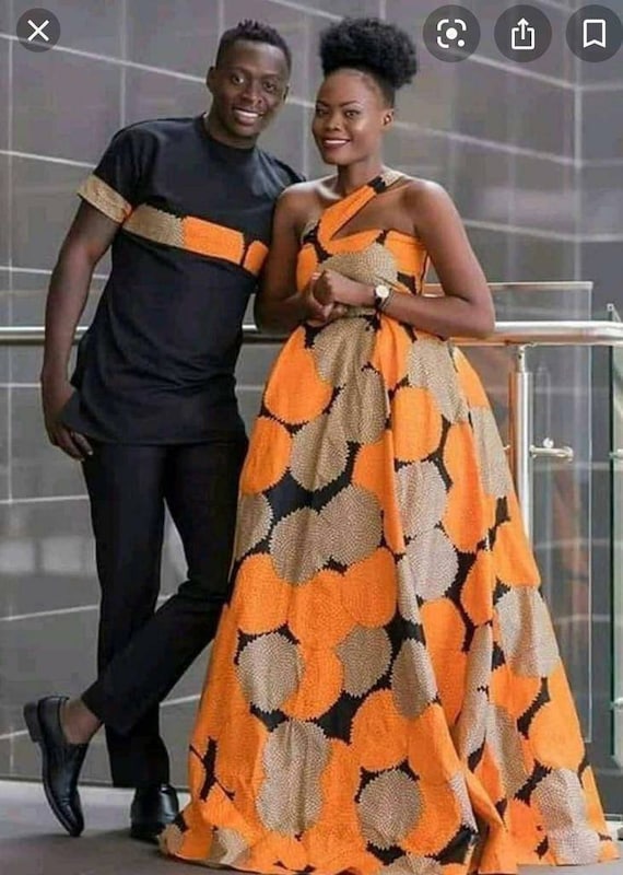 African Couples Outfits, African Couples Attire, African Men Clothing,  African Women Clothing, African Fashion. 