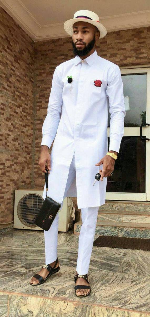 30 Latest White Senator Styles for Men - Kaybee Fashion Styles in 2023   African wear styles for men, African dresses men, African clothing for men
