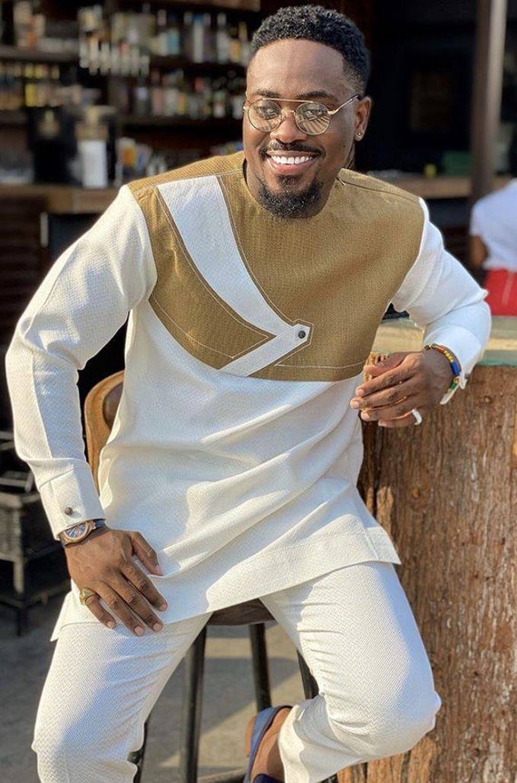 Vetements pour hommes africains costume de marie africain tenue pour hommes africains mode africaine tenue africaine chemise et pantalon. Etsy France