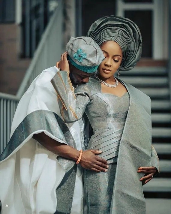 African Traditional wedding outfits, African wedding outfit, African men  clothing, African women clothing, African fashion, African