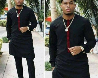 African men's clothing / African fashion/ wedding suit/dashiki / African men's shirt/ vêtement africain/ chemise et pantalon/ Ankara styles