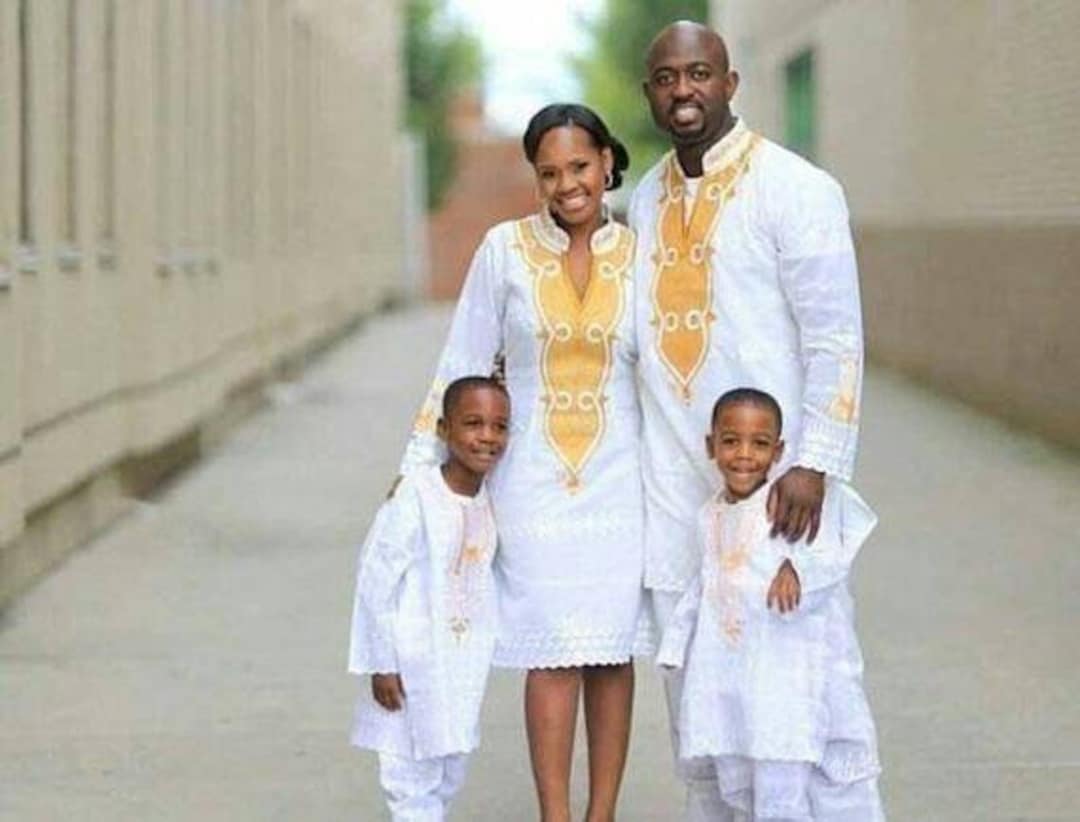 African Family Outfit African Fashion African Attire. Etsy
