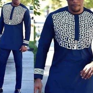 African men's clothing / African fashion/ wedding suit/dashiki / African men's shirt/ vêtement africain/ chemise et pantalon/ Ankara styles