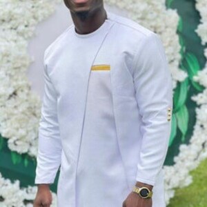 African Men Clothing, Dashiki Shirt, African Suit, Safari