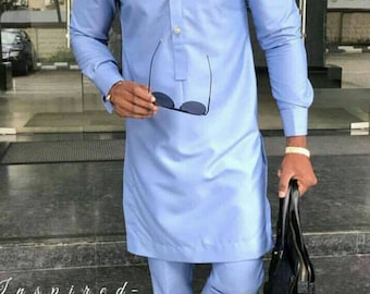 Afrikaanse herenkleding / Afrikaanse mode / trouwpak / dashiki / Afrikaans herenshirt / vêtement africain / chemise et pantalon / Ankara stijlen