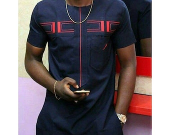 African men's suit, African attire, African wedding suit, groom's outfit, men's clothing,