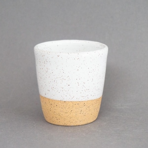 Handmade Speckled Stoneware Mini Tumbler: Espresso, Sake, Whiskey Cup