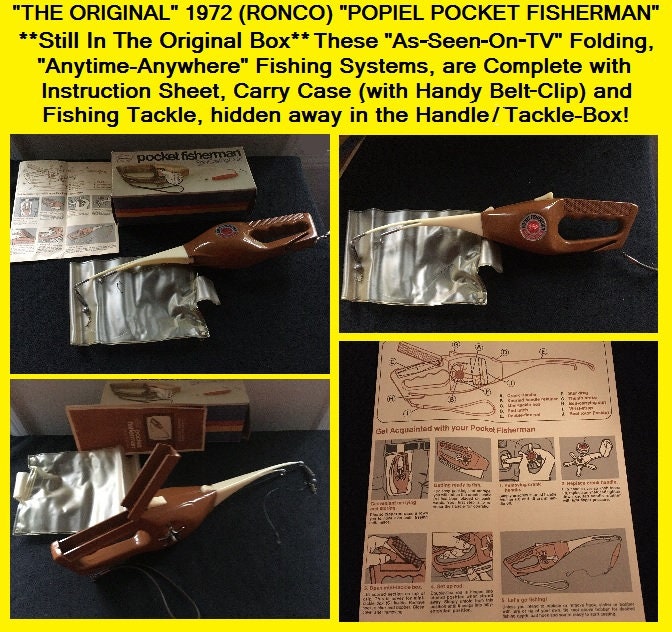 Vintage Fishing Package of 3 Classic as-seen-on-tv Fishing Tools