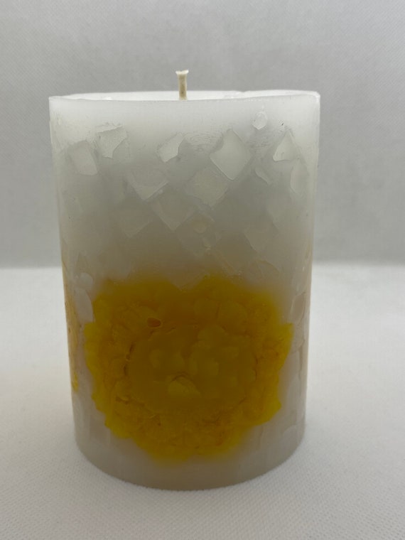 Unscented Botanical Pillar Candle Etsy