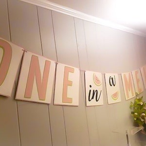 One in a Melon First Birthday Banner