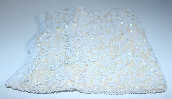 Vintage Sequin Beaded Clutch - image 8