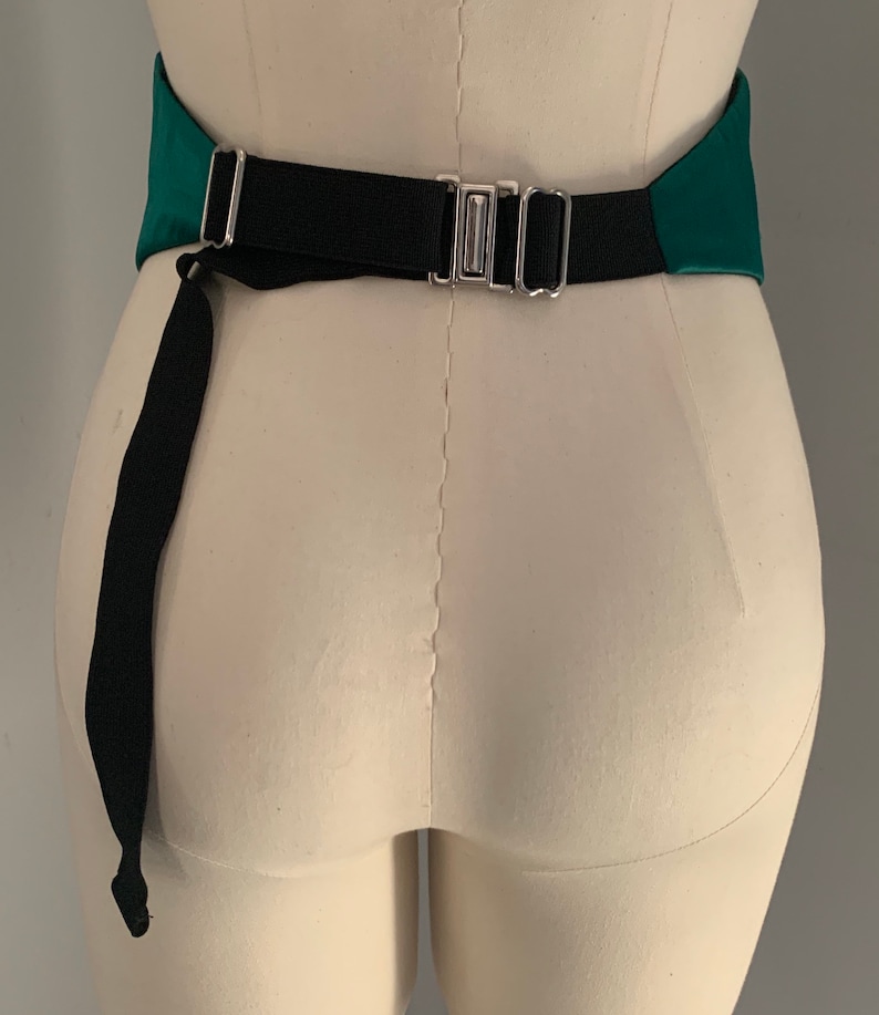 Vintage Emerald Green Cumber Bun Belt
